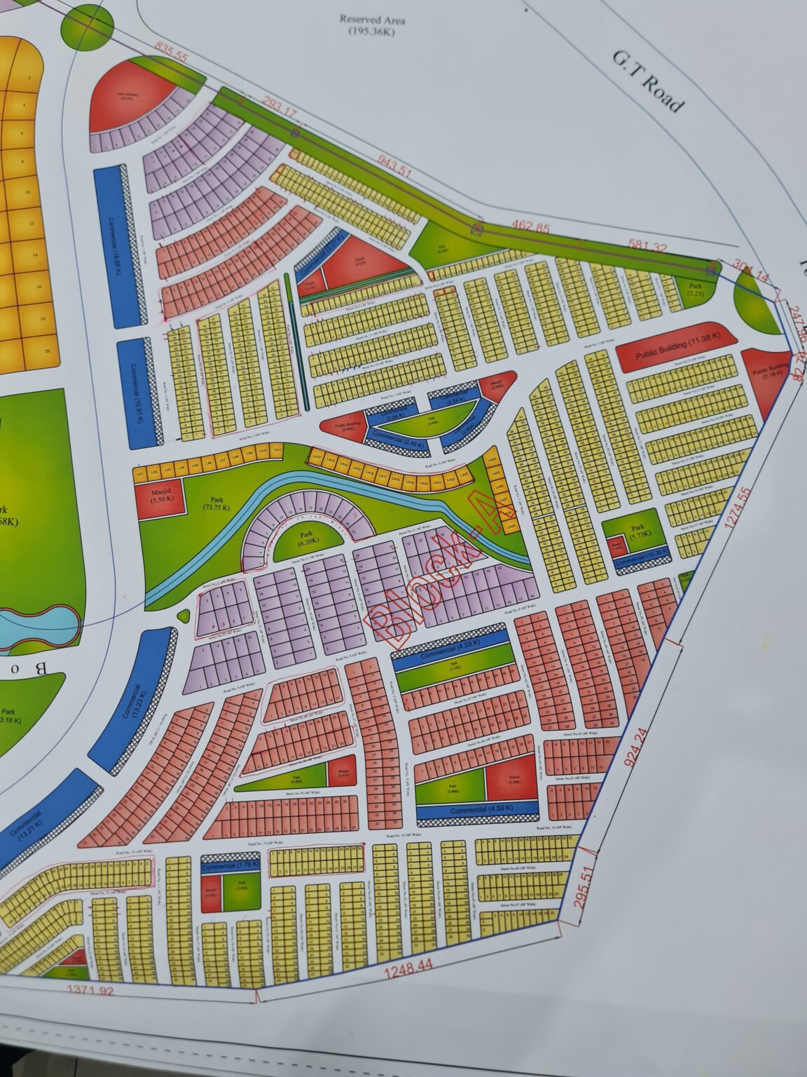 Master Plan of Saffron City Islamabad