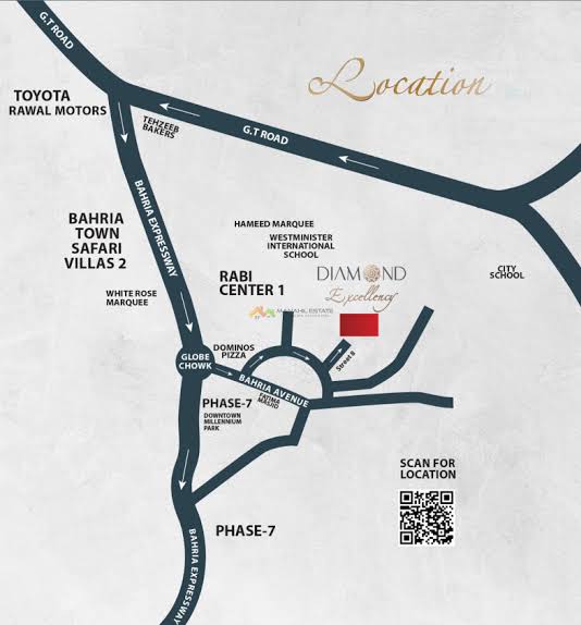 Location Map of Diamond Excellency